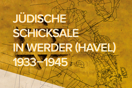 Davidstern, im Hintergrund die Stadtkarte von Werder