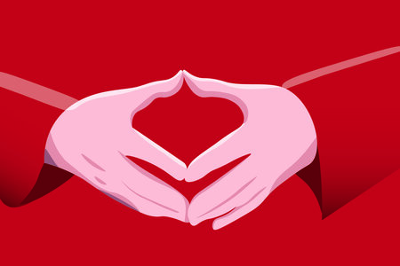 Illustration mit der "Merkel-Raute"