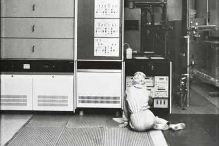 Marion Wenzel, o. T., 1989, aus der Reihe Pleinair Mikroelektronik Frankfurt/Oder, Bestand Kunstarchiv Beeskow