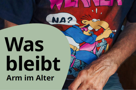 Arm im Alter