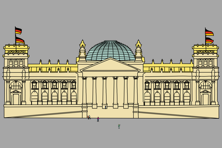 Illustration vom Bundestag