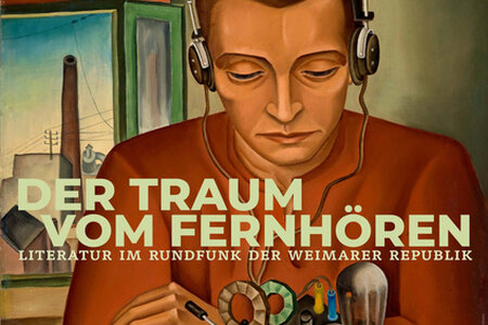 Ausstellungsplakat. Max Radler, Der Radiohörer, 1930 | Lenbachhaus München