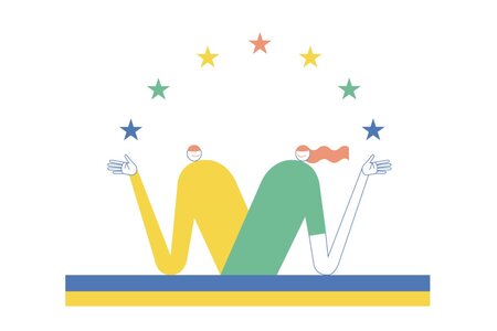 Illustration zur Europawahl.  