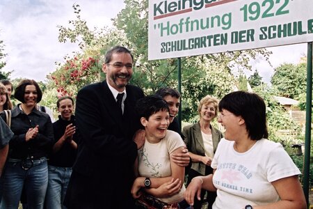 Matthias Platzeck in der Kleingartensparte