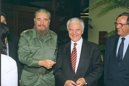 Manfred Stolpe bei Fidel Castro auf Kuba