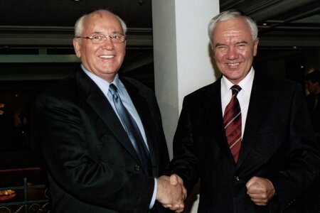 Manfred Stolpe trifft Michail Gorbatschow