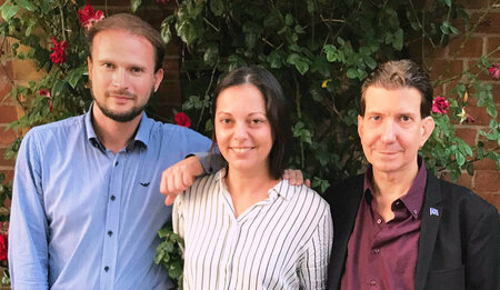 Von links nach rechts: Robert Gabel (Platz 2), Patricia Kopietz (Platz 3), Martin Buschmann (Platz 1)