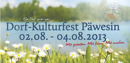 Flyer Päwesiner Dorffest