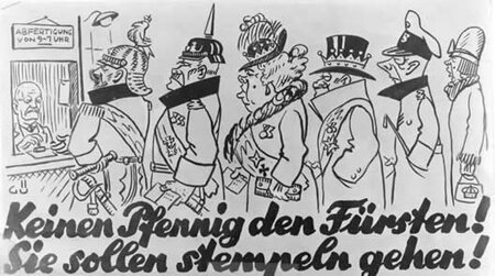 Plakat gegen Fürstenabfindung 1926