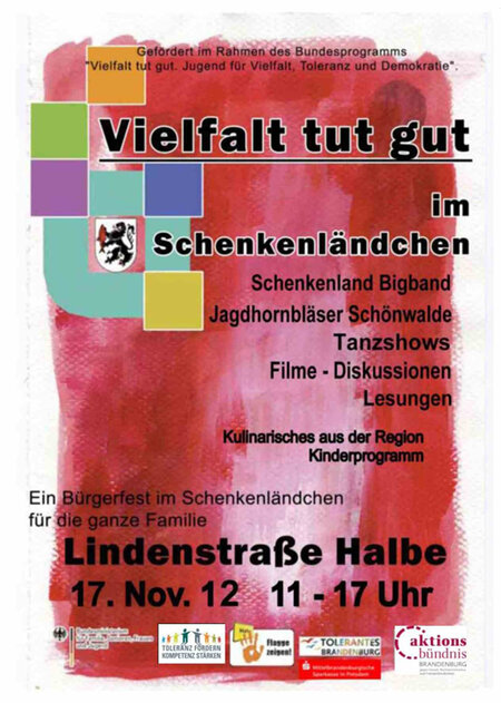 Flyer zum Bürgerfest in Halbe
