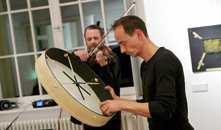 Dietrich Petzold und Tobias Dutschke in der Landeszentrale