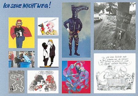 Postkarte "Ich sehe nicht weg!"