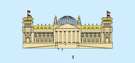 Illustration des Reichstagsgebäudes