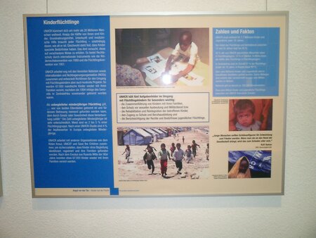 Kinder auf der Flucht Zahlen und Fakten in der Ausstellung