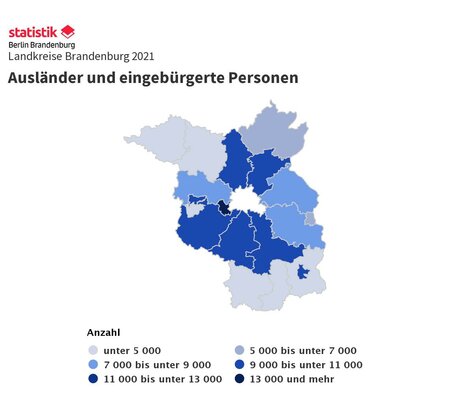 Ausländer und eingebürgerte Personen in Brandenburg