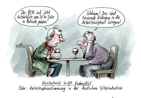 Karikatur zum BER