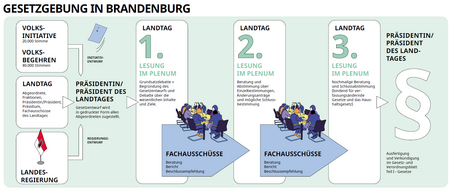 Infografik: Gesetzgebung in Brandenburg