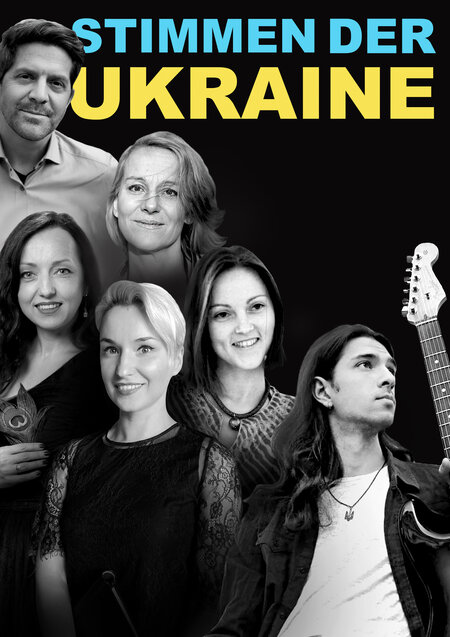 Poster mit den  Akteuren von "Stimmen der Ukraine"