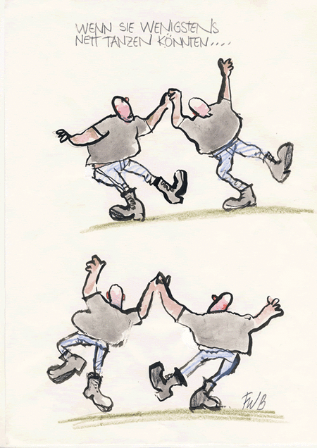 Karikatur: F.W. Bernstein