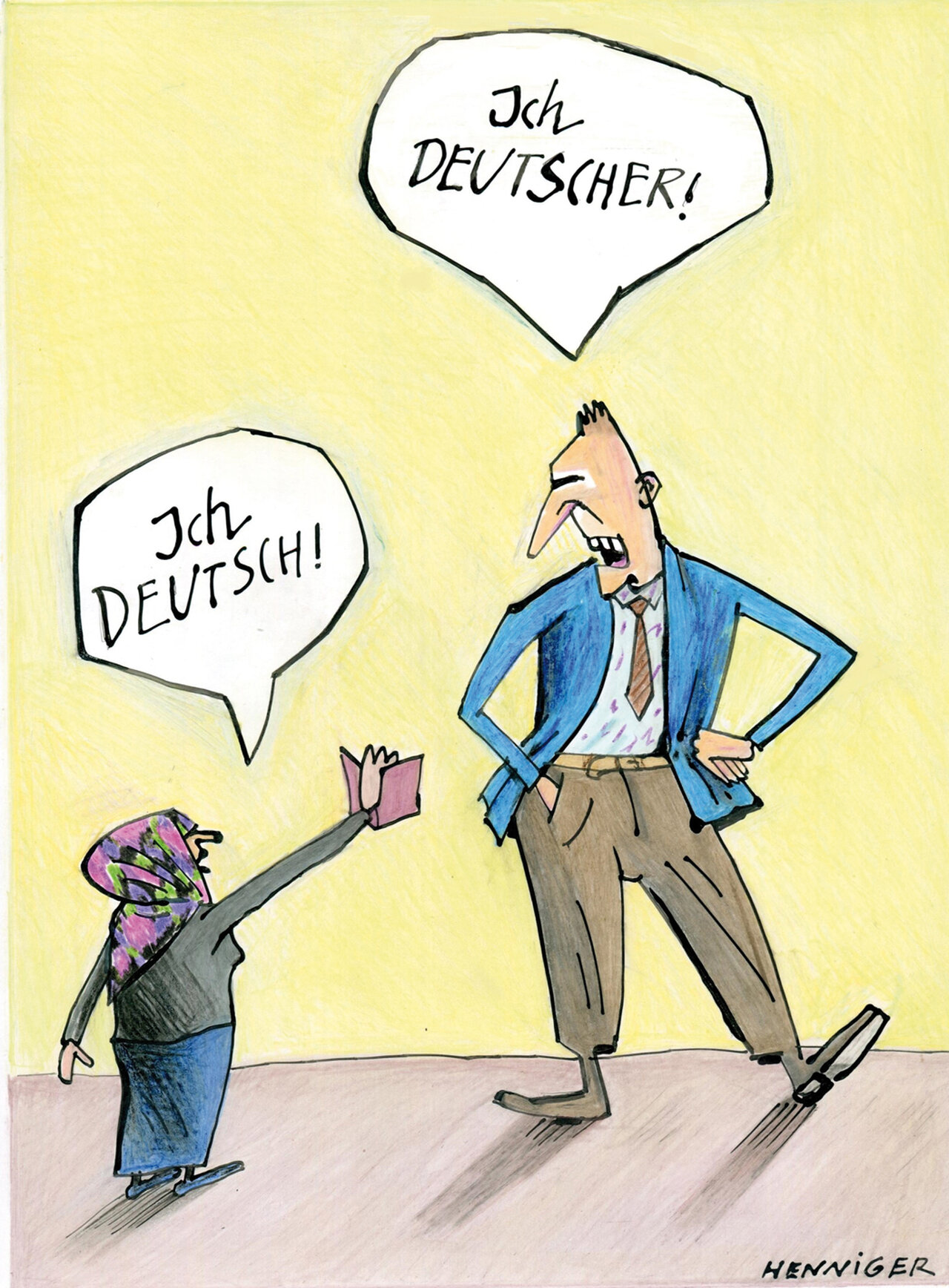 Karikaturen Zu Flucht Und Integration Brandenburgische Landeszentrale Fur Politische Bildung