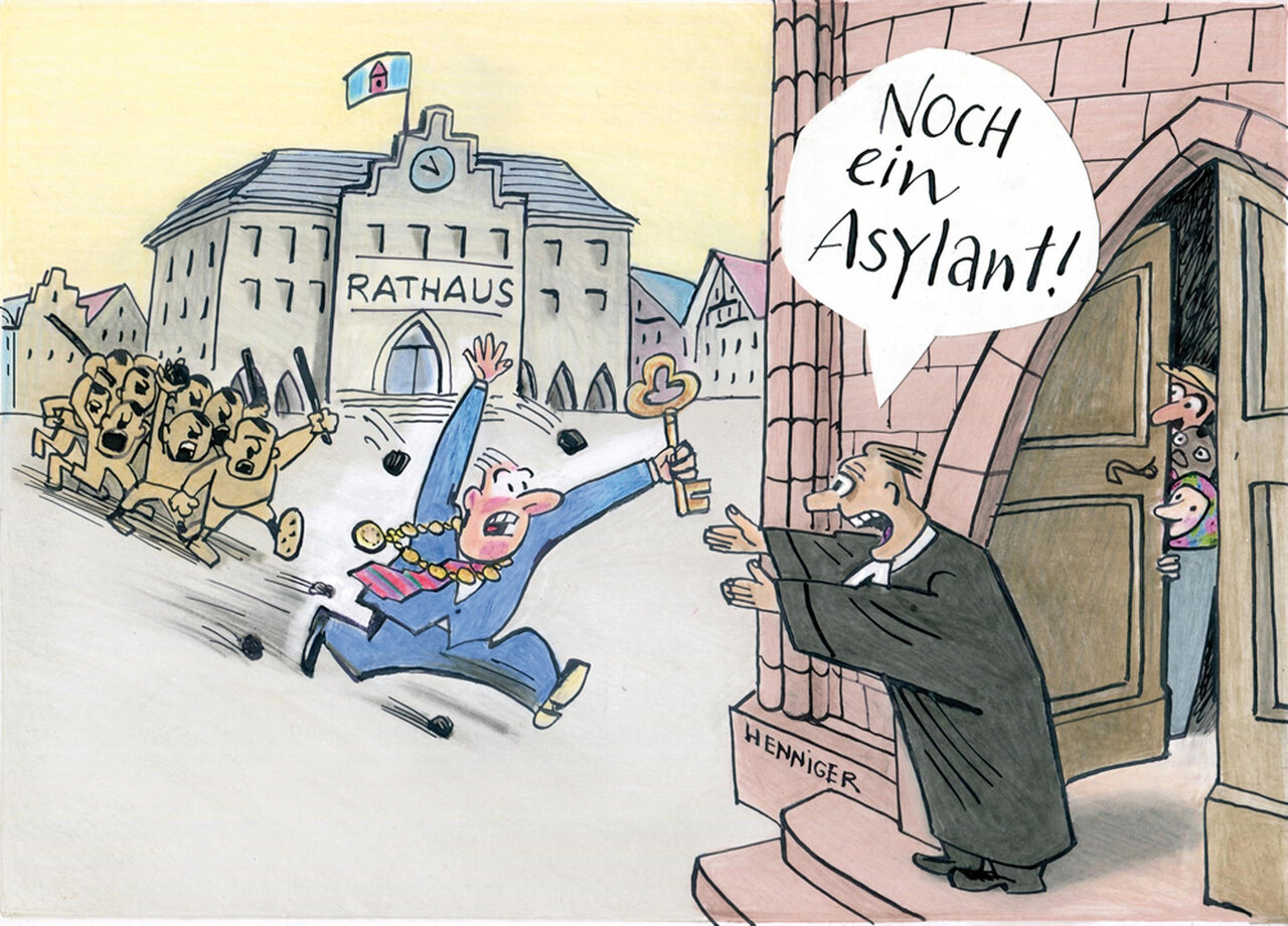 Karikaturen Zu Flucht Und Integration Brandenburgische Landeszentrale Fur Politische Bildung
