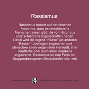 Mehr Infos zum Thema Rassismus findet ihr auf unserer Website (Link in der Bio).