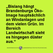 In seinem aktuellen Blogbeitrag fordert unser Blogger Danilo Zoschnik ein radikales Umdenken in der Landwirtschaftspolitik im Land Brandenburg