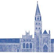 Illustration eines Doms, einer Kirche von Anne Baier, ByeByeSea.com