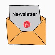 Ein Illustration. Diese zeigt einen geöffneten Briefumschlag auf dem ein Brief mit der Aufschrift "Newsletter" und dem Logo der Landeszentrale zeigt.