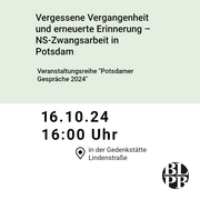 Einladung zur Veranstaltung "Potsdamer Gespräche"