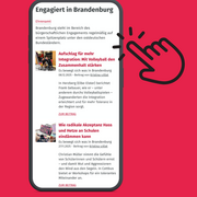 Ein Smartphone, daneben ein Mauszeiger. 