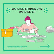 Eine Illustration. Diese zeigt eine Person mit vier Armen, die gleichzeitig viele verschiedene Dinge macht: etwas schreiben, etwas lesen, ein Blatt in eine Kiste werfen. 