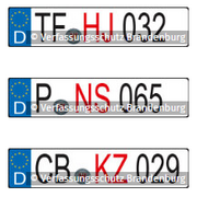 verbotene KFZ-Kennzeichen in Brandenburg