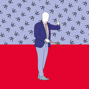 Illustration eines Ministerpäsidenten