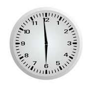 sechs Uhr. Bild: OpenClipart-Vectors auf Pixabay