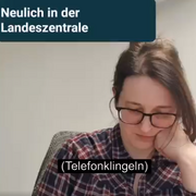Katrin Marx im Videoclip zur Buchausgabe