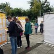Wahl-O-Mat zum Aufkleben. Erster Tourtag in Teltow am 8. September.