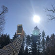 Handy mit Himmel