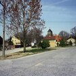 Blick auf einen Dorfanger in Schönefeld im Landkreis Dahme-Spreewald. 1999