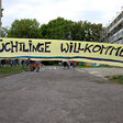 Schild "Flüchtlinge willkommen"
