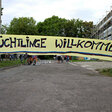 Schild "Flüchtlinge willkommen"