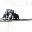 Stefan Lierse: Furchen und Wunden Graphit/Aquarell, 2006
