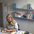 Praktikantin in der Landeszentrale