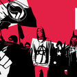 Illustration: Linke Symbole auf einer Demonstration