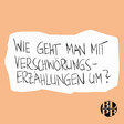 Auf buntem Untergrund steht die Frage "Wie geht man mit Verschwörungserzählungen um?" geschrieben. 