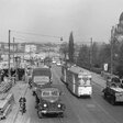 Alte u. neue Lange Brücke – noch fließt der Verkehr über die alte Brücke, Frühjahr 1961, © Potsdam Museum, Foto Werner Tag
