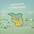 Klimapolitik in Brandenburg. Illustration aus der Ausstellung "Stadt, Land, Klima. Klimawandel und Nachhaltigkeit in Brandenburg"
