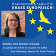 Podcast Titelkachel. Zeigt den Titel der Folge sowie die Interviewpartnerin Anja Falkenberg.