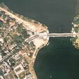 Mauerstreifen zu beiden Seiten nördlich der Glienicker Brücke, 1992 