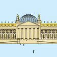 Illustration des Reichstagsgebäudes